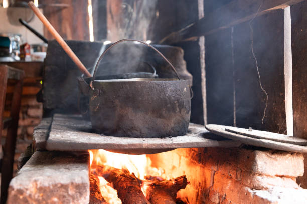 istock wood stove 1313163137
