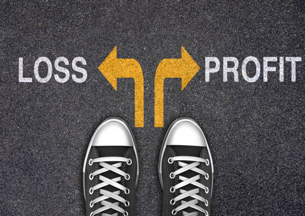 istock Decision at a crossroad - Profit or Loss 1313167740