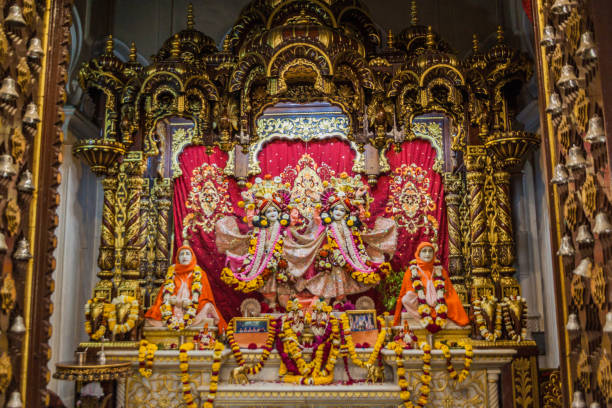 istock VRINDAVAN, INDIA - FEBRUARY 18, 2017: Deities in Krishna Balaram Mandir temple (Temple of ISKCON organisation) in Vrindavan, Uttar Pradesh state, Ind 1313169654