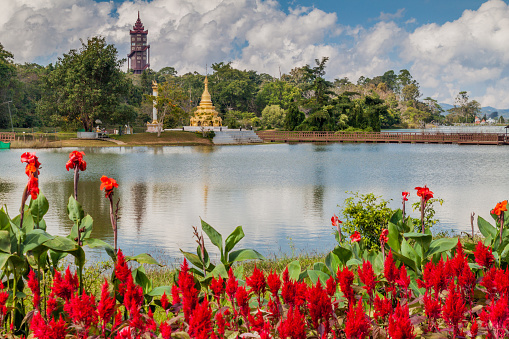 Chom Sawan temple in Phrae province, Thailand.