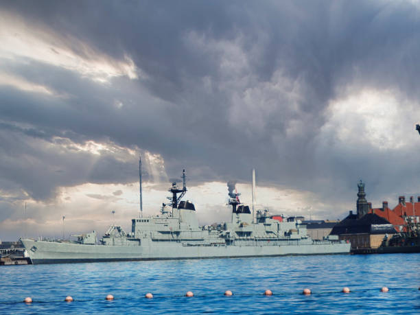 istock an old warship on the riverside 1313172878