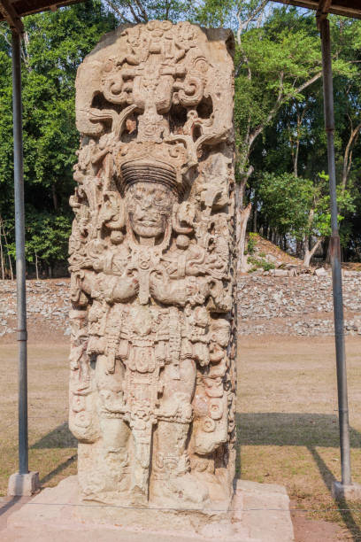 istock Stela at the archaeological site Copan, Hondur 1313173322