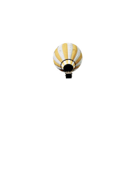 hot air balloon isolated on white background 3d illustration