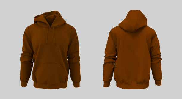 istock Blank hooded sweatshirt mockup for print, isolated on white background 1313184626
