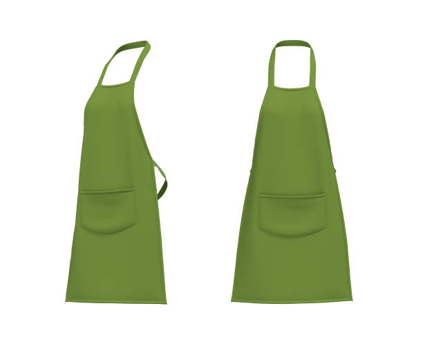 istock Blank  aprons mockup, clean apron, design presentation for print 1313184668