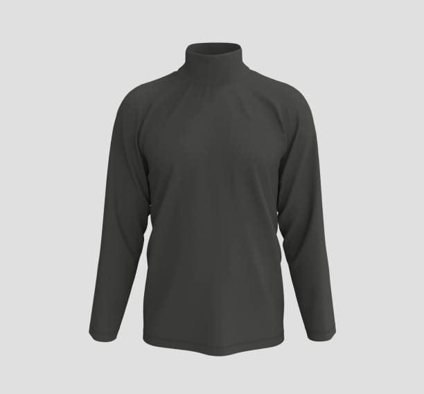 istock Long-sleeve turtleneck shirt mockup 1313185749