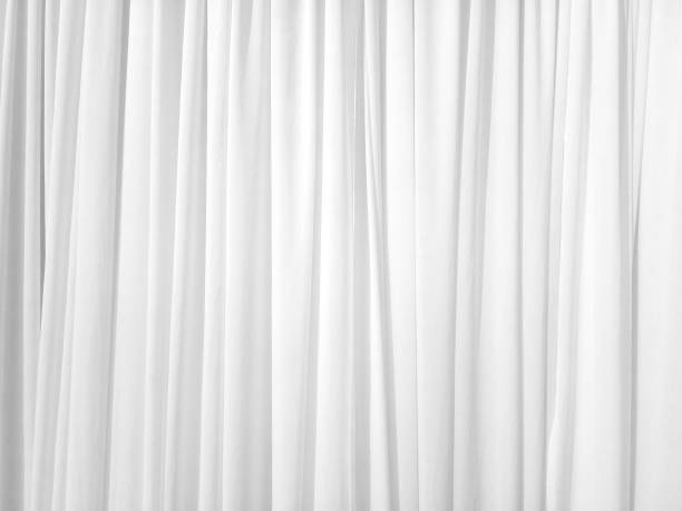 Soft white curtains are simple yet elegant for graphic design