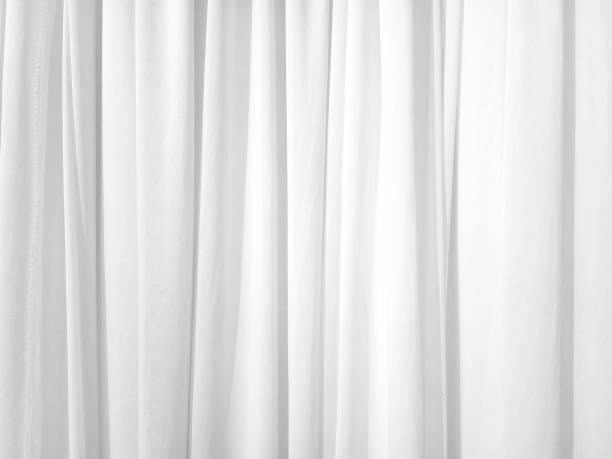 istock Soft white curtains are simple yet elegant for graphic design 1313186743