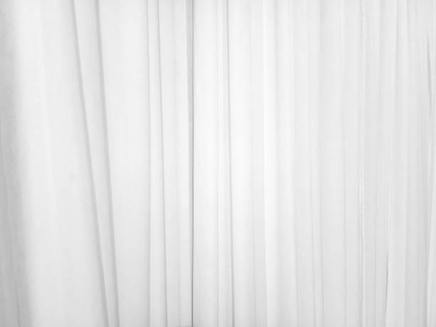istock Soft white curtains are simple yet elegant for graphic design 1313186748