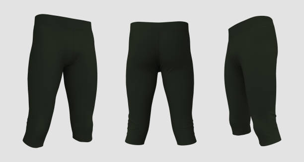 istock Blank pants mockup, front and side views. Sweatpants. 1313186866