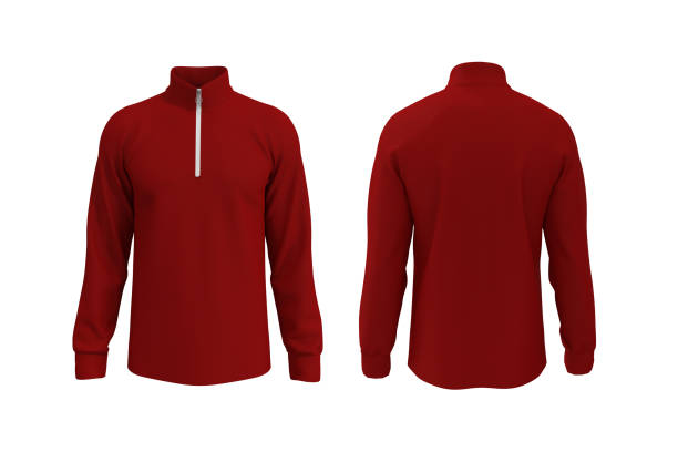 istock Blank tracksuit top, jacket design, sportswear, track front and back views 1313186869