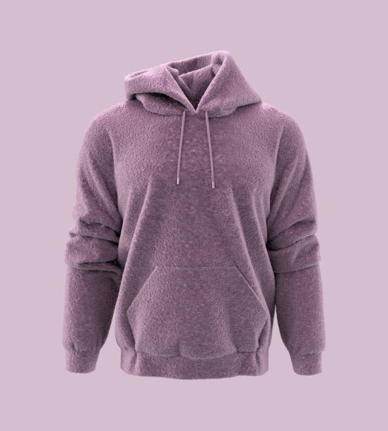 istock Fleece hooded sweatshirt mockup for print, isolated on white background 1313186954