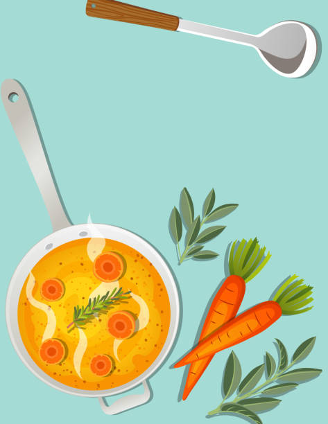 illustrations, cliparts, dessins animés et icônes de fond de nourriture et de légumes de cuisson - soup mix