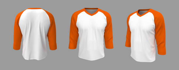 istock Long-sleeves raglan t-shirt mockup 1313187918