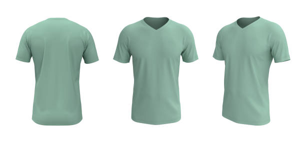 istock men's short sleeve t-shirt mockup in front, side and back views 1313187949