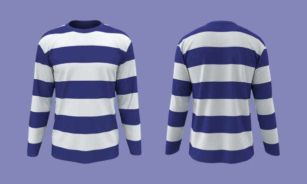 istock men's striped t-shirt mockup in front, and back views 1313188012