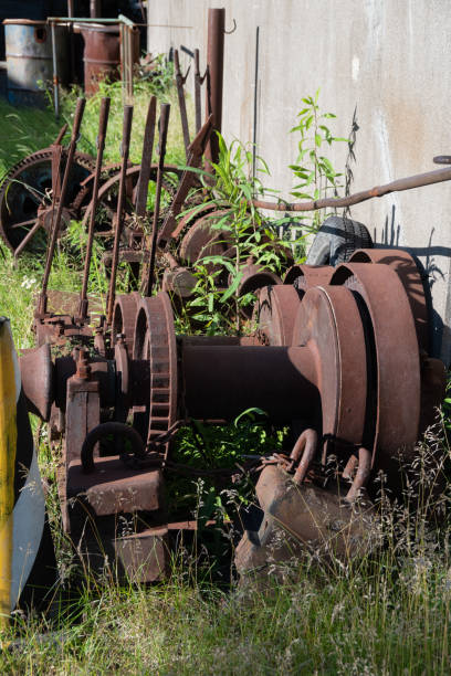 istock Rusted old machine in the outdoor 1313190482