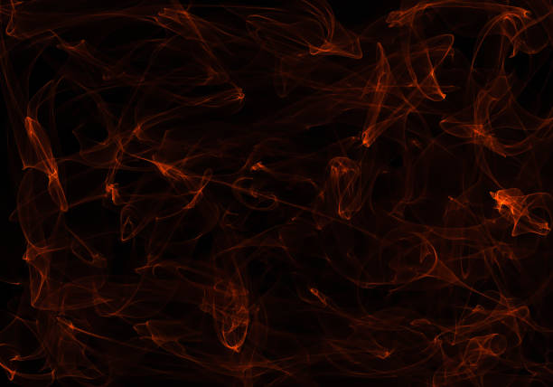 fiery orange lines orange stripes on a black dark background