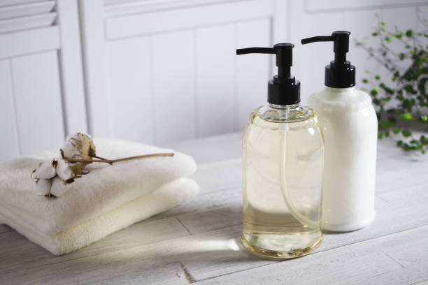 istock Shampoo bottle. Image of bath time. 1313193698