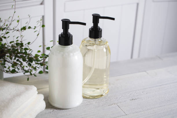 istock Shampoo bottle. Image of bath time. 1313193713