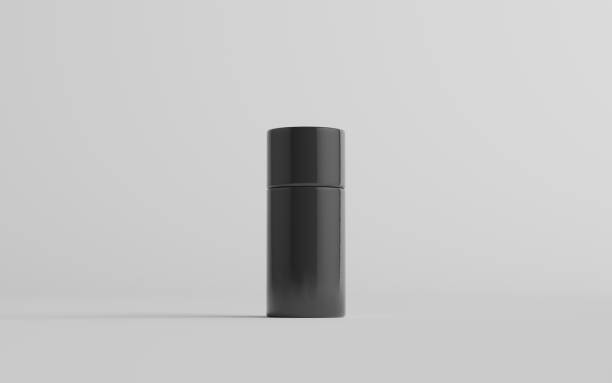 istock 75ml Black Plastic Roll-On / Spray Deodorant Bottle Mockup - One Bottle 1313194151
