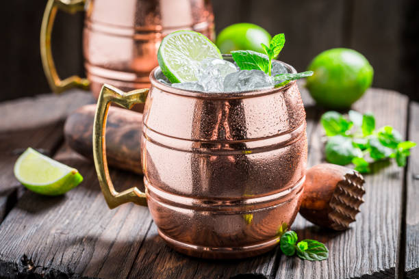 istock Drink for summer heat. Refreshing Mojito with rum and citrus. 1313195542