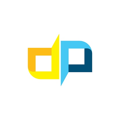 dp letter  icon illustration vector design template