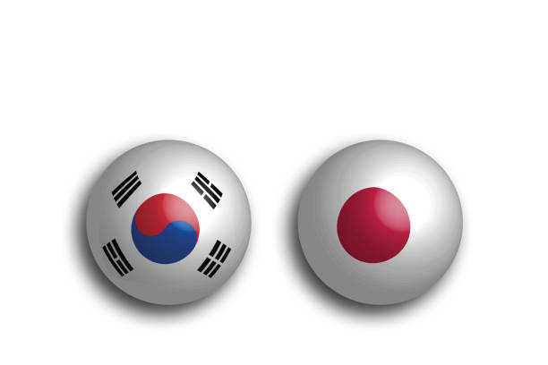 istock Japan and South Korea of ​​bilateral relations 1313213978