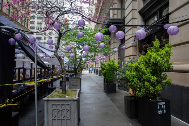 istock An empty, not open yet, outdoor restaurant during covid outbreak. Restaurants started serving meals outdoors due to pandemic dining rules. 1313216963