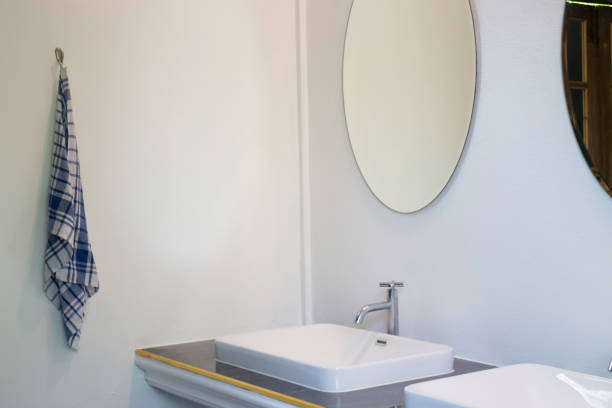 istock Empty white clean toilet apartment 1313220348