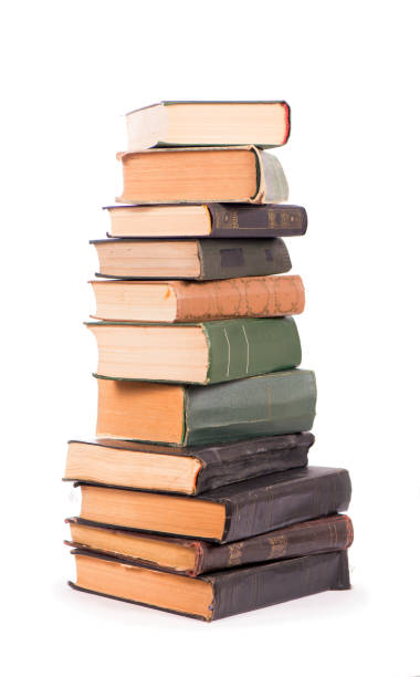 istock Pile of books isolated on white background 1313220808