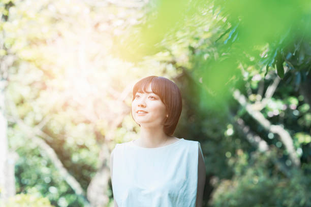 istock Female portrait in the woods 1313223579