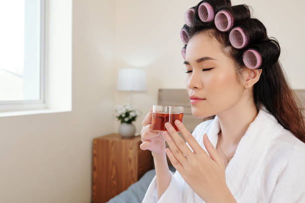 istock Woman enjoying herbal tea 1313224402