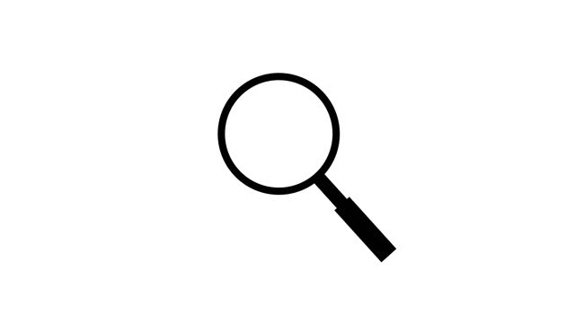 Magnifying glass animation icon.