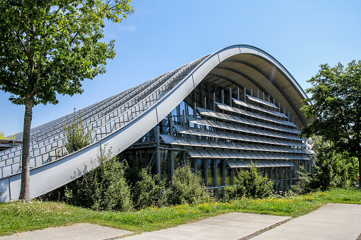 Bern, Switzerland - August 08. 2013: Center of Paul Klee. It is a museum dedicated to the artist Paul Klee, designed by the Italian architectural practice of Renzo Piano.