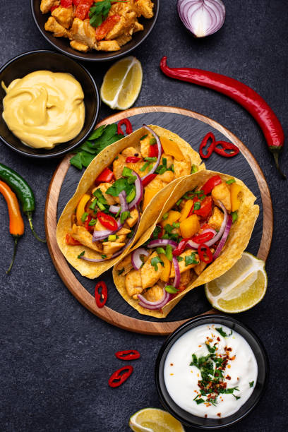 istock Traditional Mexican tacos with meat 1313233507