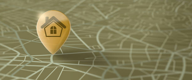 istock Map and pin marker location, Travel and Navigation GPS Concept. 3D Render. 1313234367