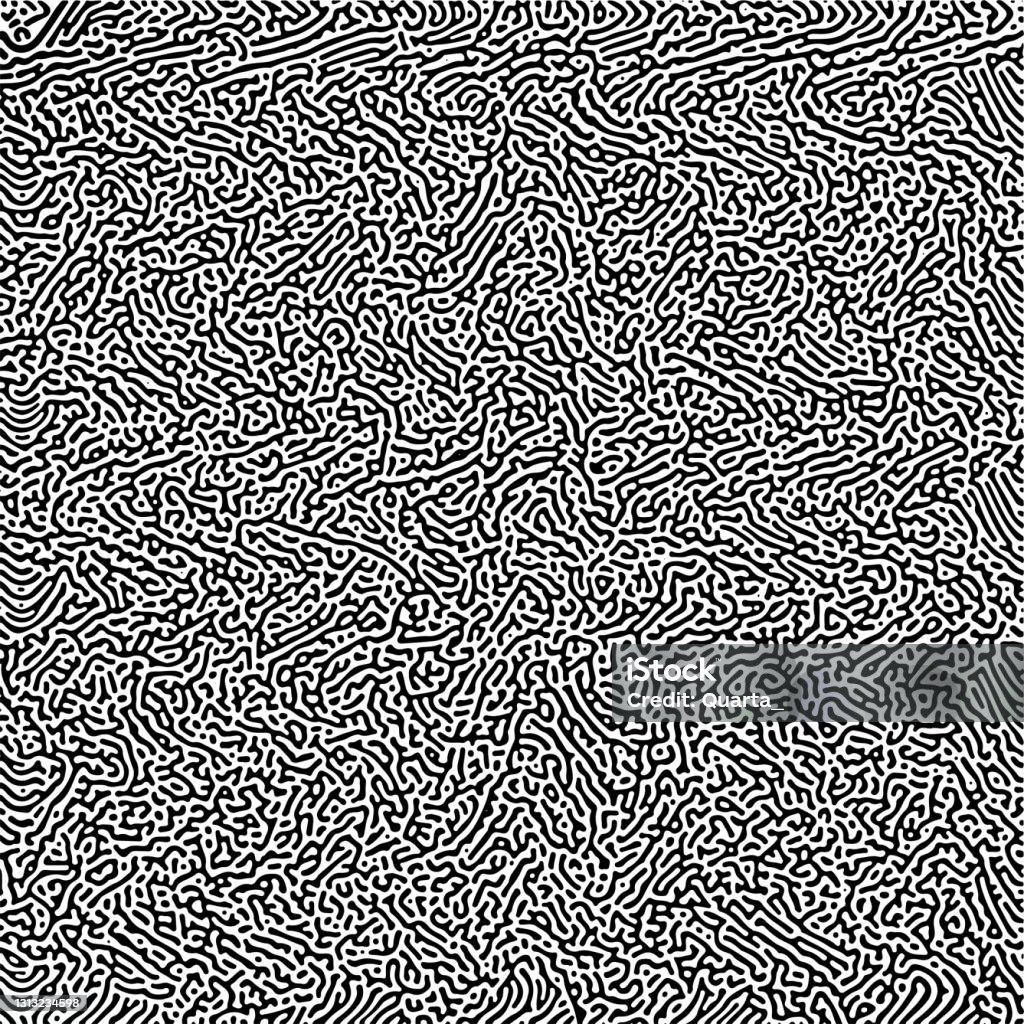 Multiscale Turing Pattern Cyclic Symmetric Multiscale Turing Pattern Monochrome Texture Stock ...