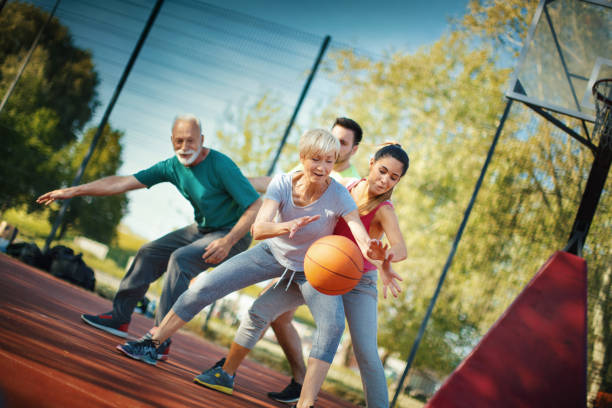 istock Basketball game with family. 1313239797
