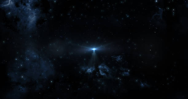 istock Toward a star with angel shape in the origin of universe 1313239821