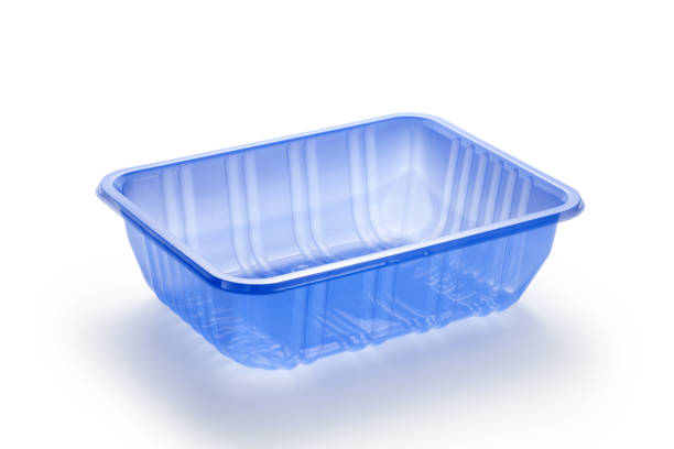 istock Blue plastic food tray 1313241808