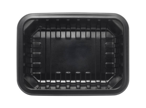 istock Black plastic food tray 1313241813