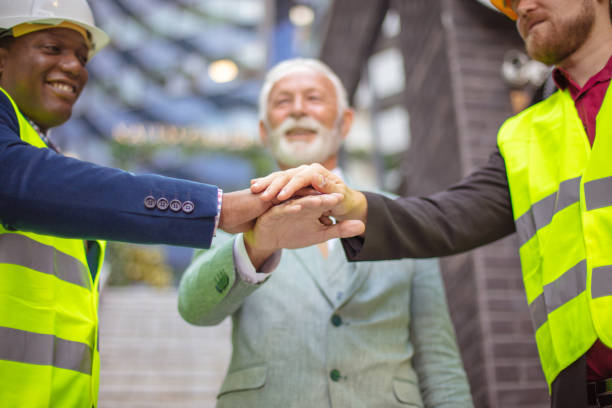istock We are a great team. Business men outside. 1313241864