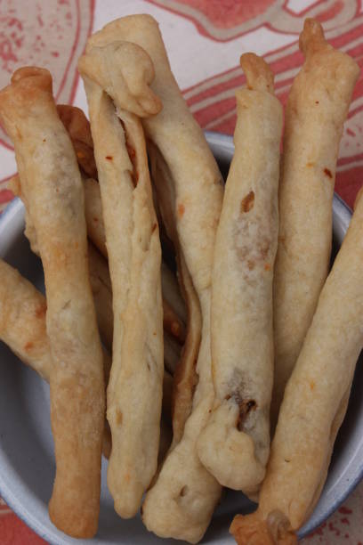 istock Homemade anchovy appetizer cookies  Aperitif cookies 1313241877