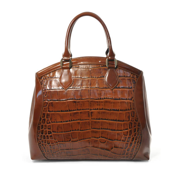 istock Female leather bag isolated on white background 1313245647