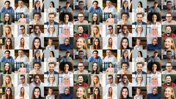 istock Online conference of diverse employees on the screen 1313246070