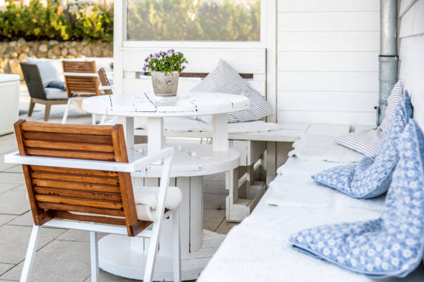 istock outdoor seating, nordic, scandinavic decoration 1313250590
