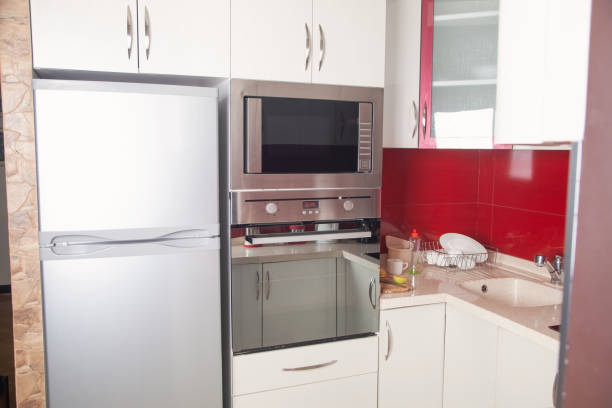 istock Kitchen interior with modern furniture. Kitchen design 1313250793