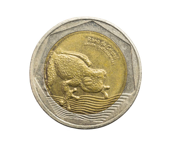 istock Colombia five hundred pesos coin on a white isolated background 1313251897