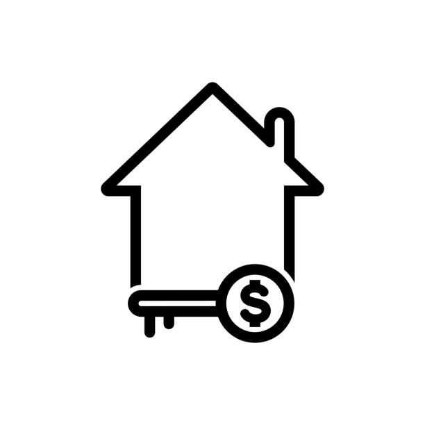 홈 키 스톡 일러스트레이션 - home finances illustrations stock illustrations